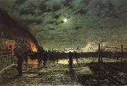 Atkinson Grimshaw In Peril oil painting reproduction
